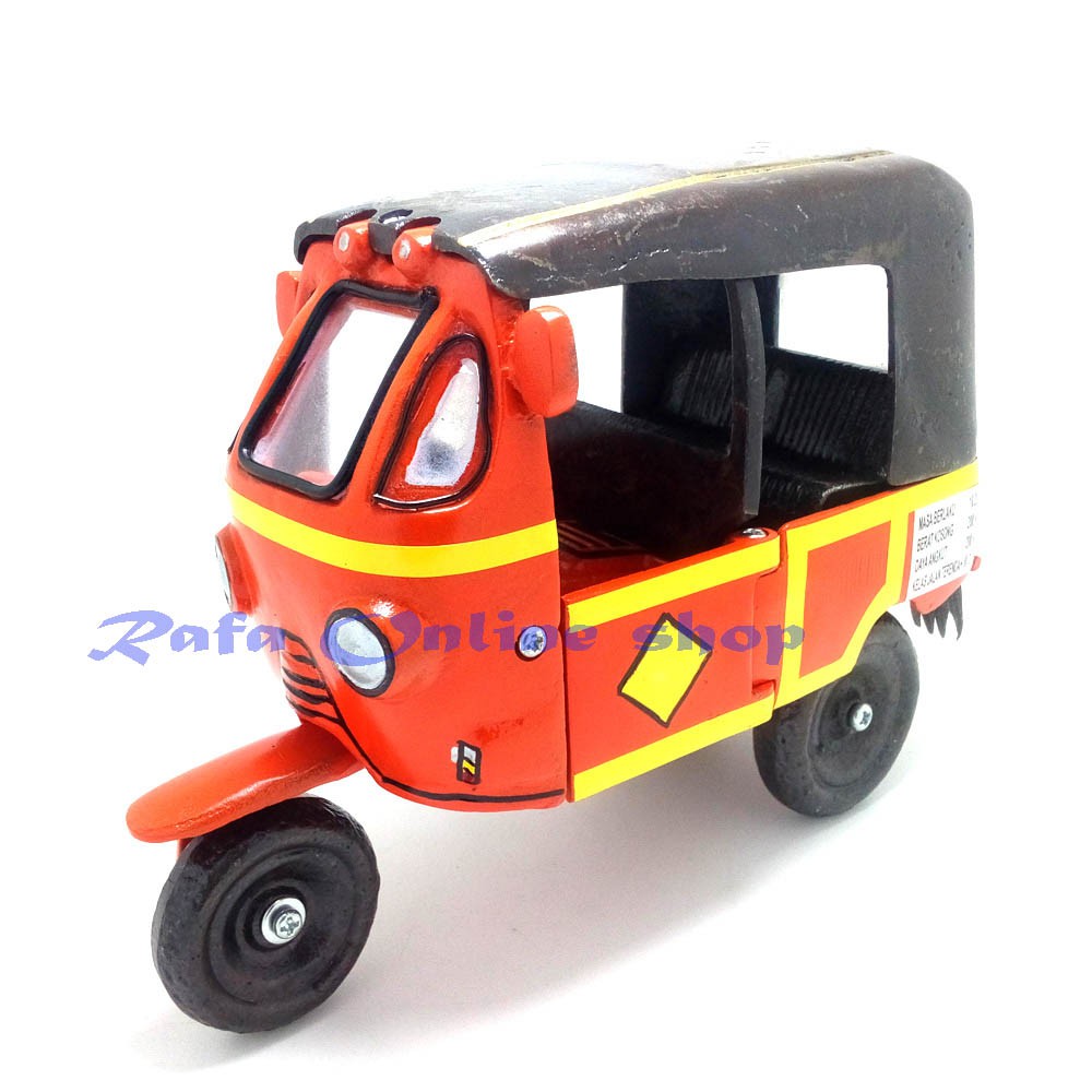 Diecast Miniatur Bemo Miniatur Bajaj Besi Unik dari Jogja