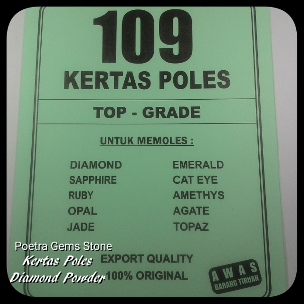 KERTAS POLES DIAMOND POWDER