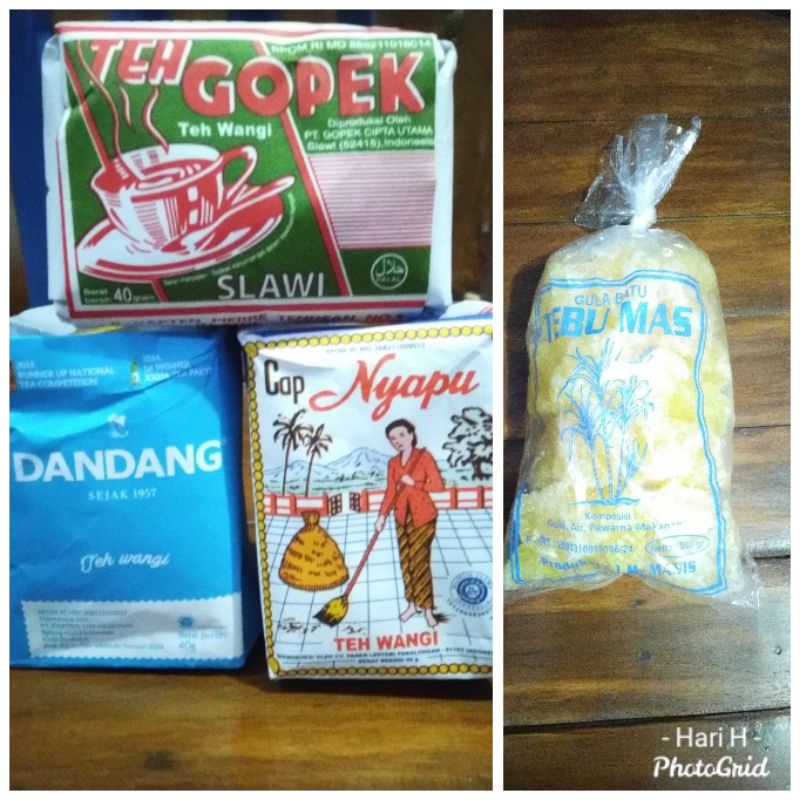

teh tubruk gula batu