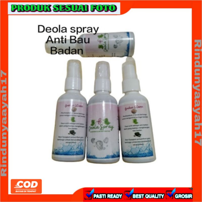 Deola Spray/Deodorant Alami/Deodorant anti Bau badan