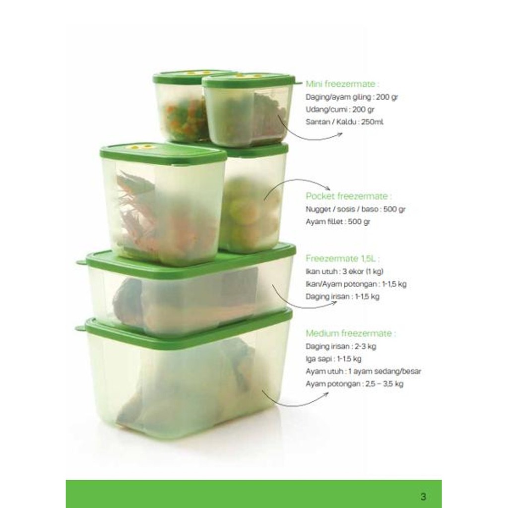 Tupperware Freshmint free ventsmart - Toples Kulkas - Hijau