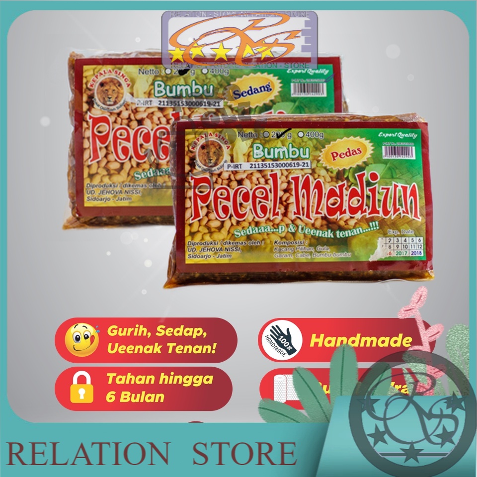 

Bumbu Pecel Madiun Cap Kepala Singa 200 gr