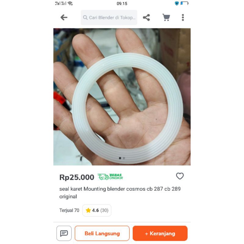 Karet seal blender cosmos original