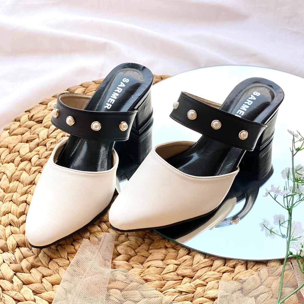 SARMER - DELIANE HEELS WHITE