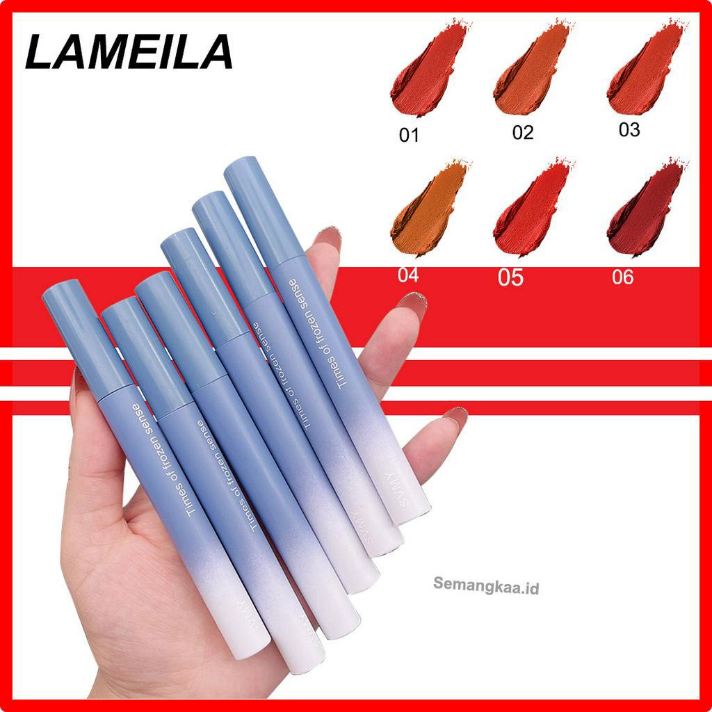 SVMY Lip Glaze Blue Matte Lipstick Moisturize your lips for a long time LA182