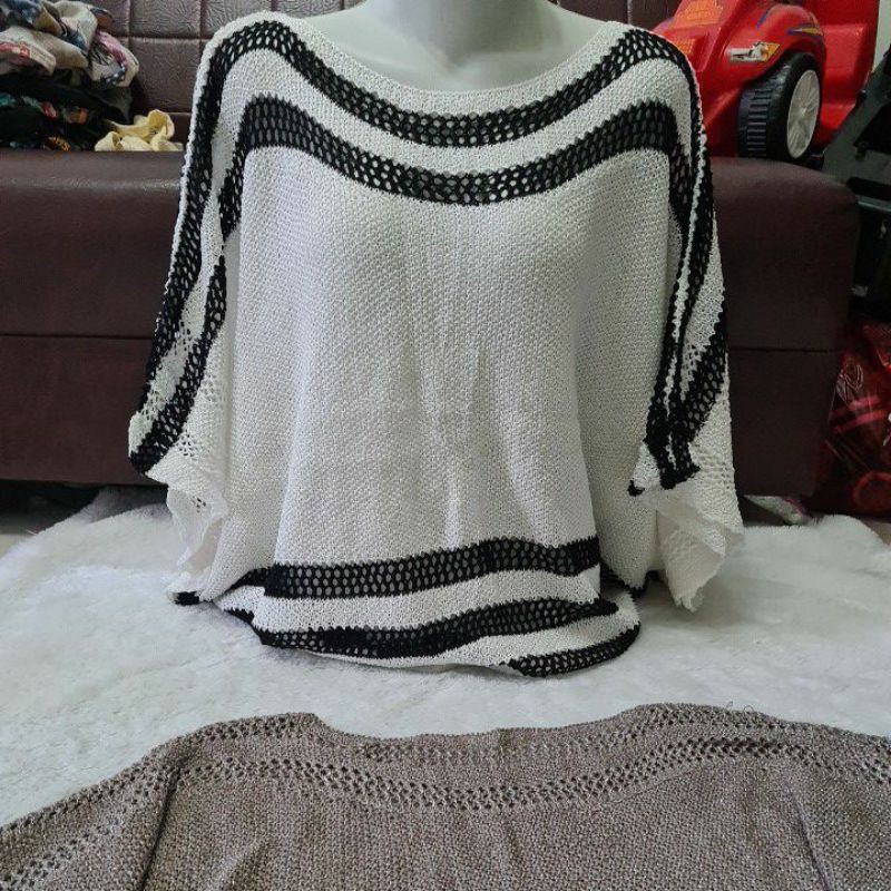 Outer/Cape wanita import bahan rajut wol