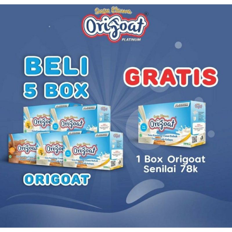 

Origoat 1 BOX Susu Kambing Ettawa termurah 10 sachet