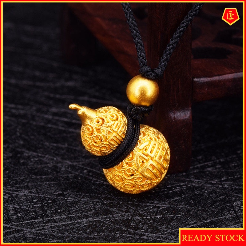 [Ready Stock]Fashion Gold-Plated Cute Gourd Hollow Necklace