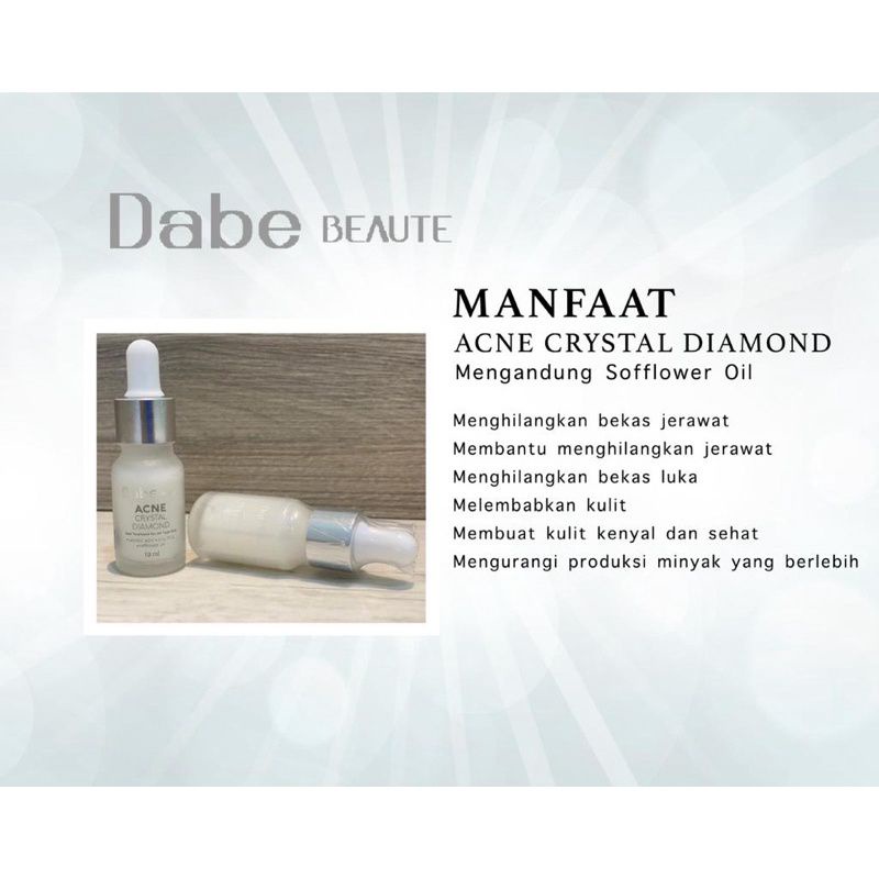 (VCM) dabe beaute serum acne crystal diamond original