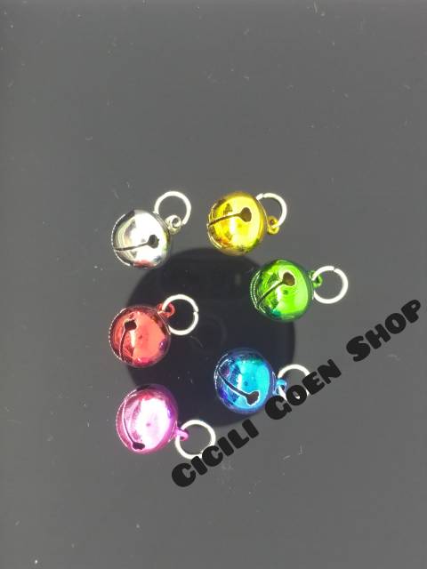 12 pc Lonceng &amp; ring aksesoris tambahan kalung kucing dompet kunci uk 14 Mm