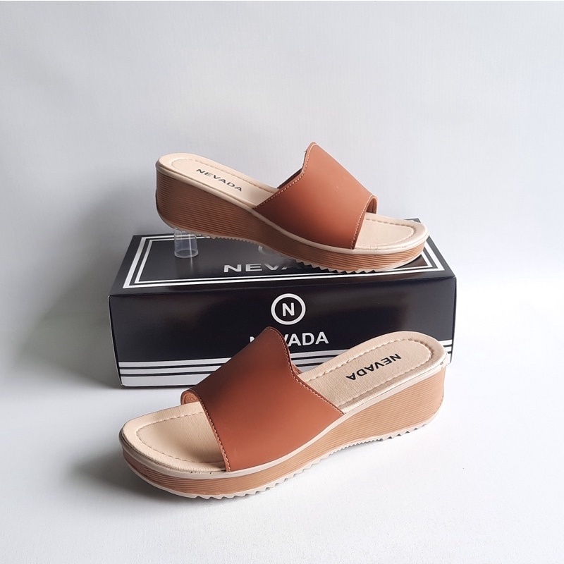 DISKON DAY! Wedges Sandal Selop - Sandal Selop Nevada - Sandal Wedges Termurah