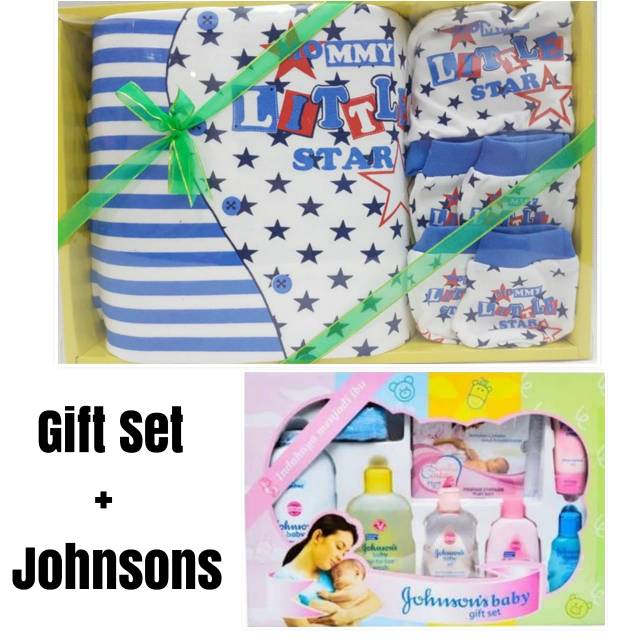 PAKET HEMAT KADO LAHIRAN BAYI GIFT SET + JOHNSON GIFT BOX