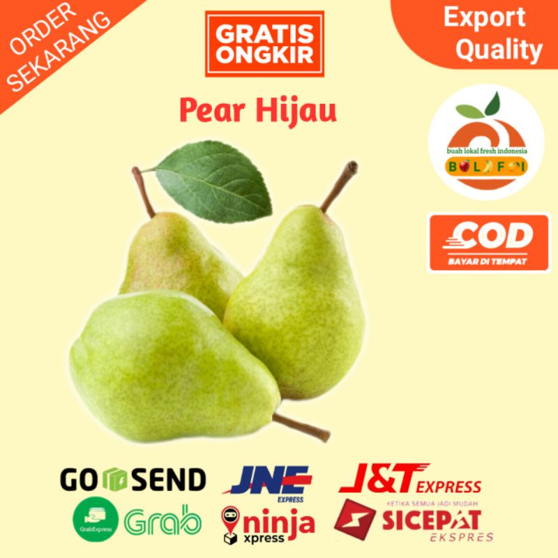 

BUAH PEAR PACHAM PIR HIJAU FRESH