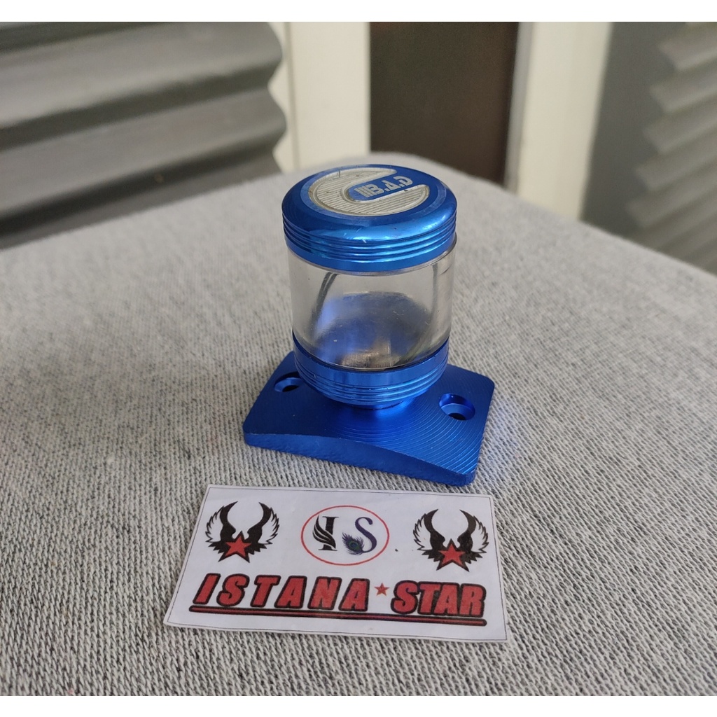 Tutup Minyak Rem Satria fu , Vixion ,Byson, cbr -pcx model stempel-BIRU