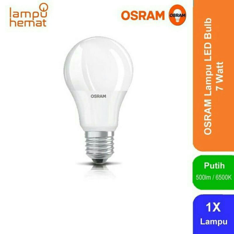 Jual LAMPU OSRAM LED BULB 7 WATT E27 COOL DAYLIGHT DAN WARM WHITE OSRAM ...