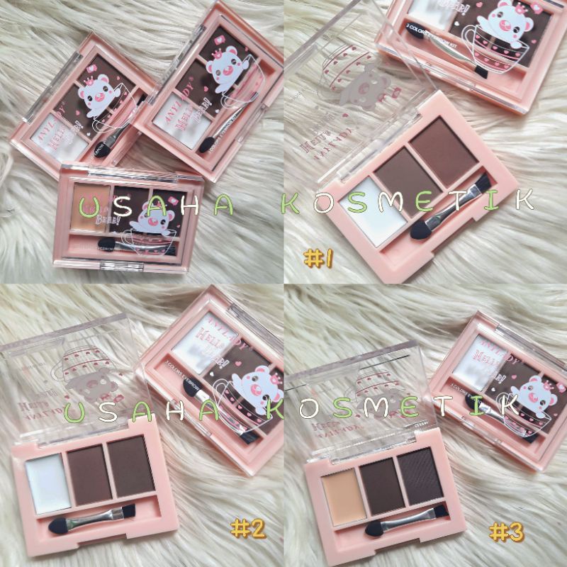 PROMO ECER PRIMER EYEBROW 3D 3WARNA NATURAL SET APLIKATOR NO.809 | 954