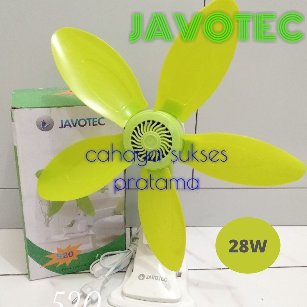 Kipas Mini/ Fan Jepit-Dinding-Duduk Javotec 5-Baling FC01-JAV520 (28W)