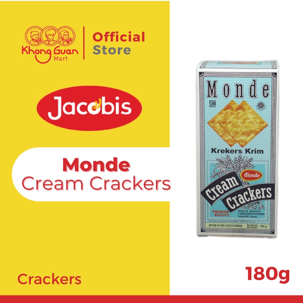 

MONDE Cream Crackers Dus Blue 180 Gram