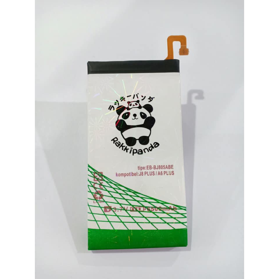 Baterai/Battery Double Power Double Ic Rakkipanda Samsung J8 Plus / A6 Plus