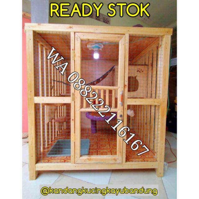  Kandang  Kucing  Kayu  Knock down Shopee  Indonesia