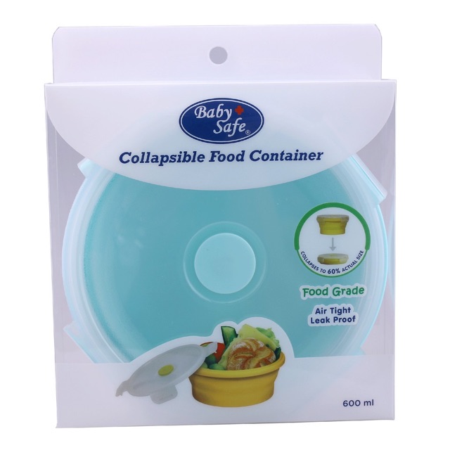 Baby Safe SC04 Collapsible Food Container 600ml/Peralatan makan bayi/peralatan makan anak