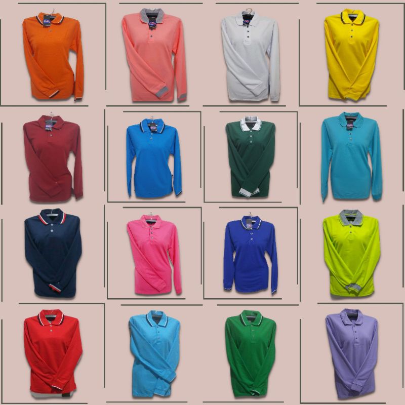 kaos wanki wanita kaos seragam polos lengan panjang