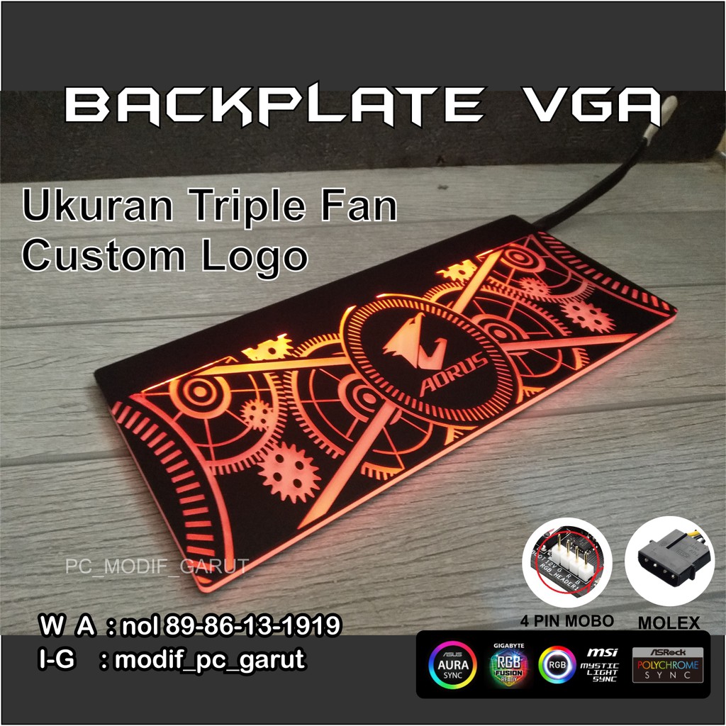 Backplate VGA Custom Logo