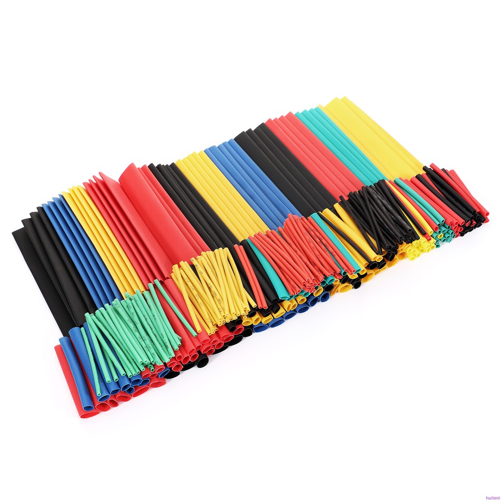 328pcs Kabel Bakar Heat Shrink Aneka Warna 8 Ukuran Huiteni