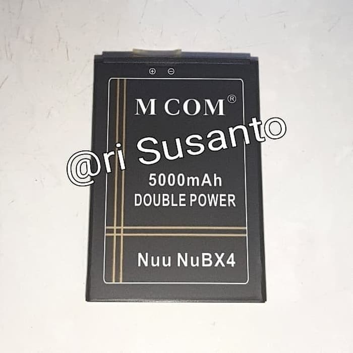 DISKON BATERAI MCOM FOR NUU MOBILE X4/BX4/NUBX4 4G LTE DOUBLE POWER 5000MAH
