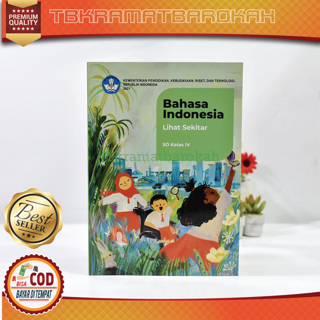 BISA BAYAR DITEMPAT - Buku Pelajaran Siswa SD Kelas 4 IV Mapel Bahasa Indonesia : Lihat Sekitar  Kur