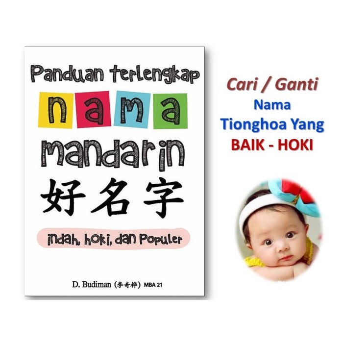 

✨COD✨ Buku "Panduan Nama Mandarin Yang Indah,Hoki dan Populer