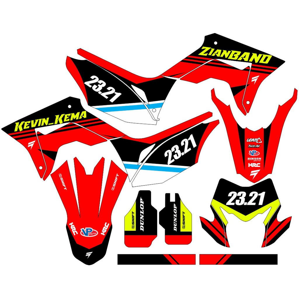 Sticker DECAL CRF 150 L Bisa Custom Stiker Honda CRF 150 L  (39)