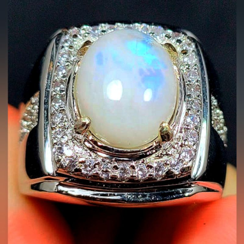 cincin batu Biduri bulan natural asli