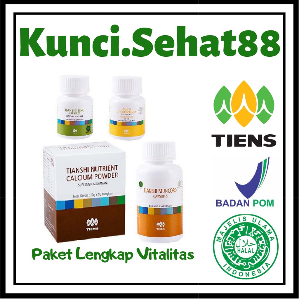 Tiens Penyubur Kandungan & Cepat hamil - Cal + Zinc + Muncord + Vitaline