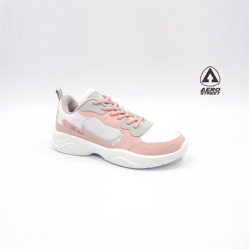 Aerostreet ivy pink putih sneaker keren termurah