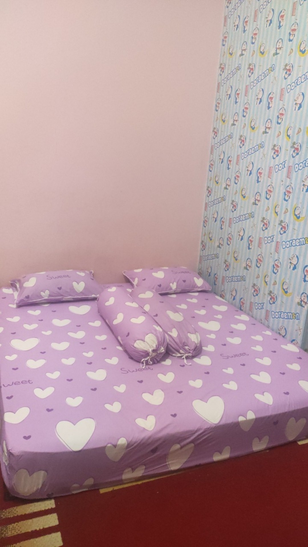 Sprei Anti Geser Sweety Ungu