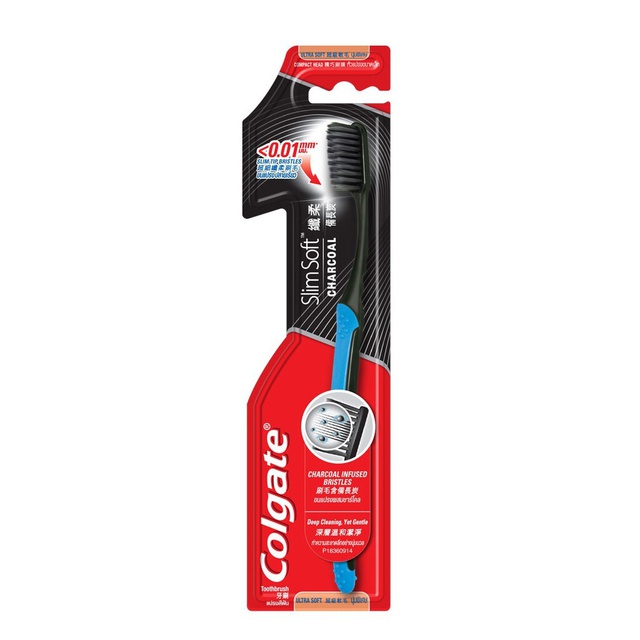 COLGATE TB SLIMSOFT CHARCOAL 1'S