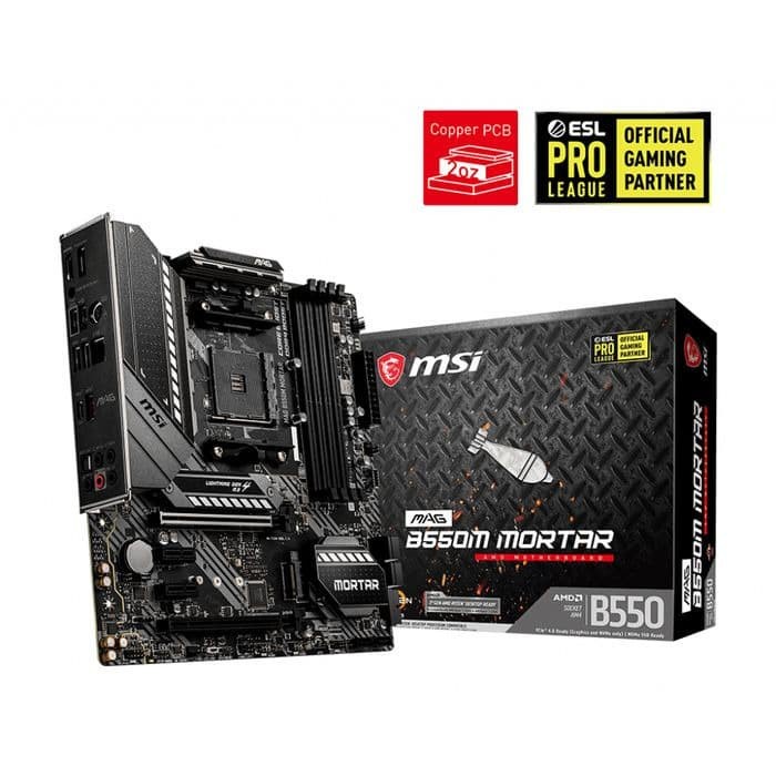 MSI MAG B550M Mortar (AM4, AMD Promontory B550, DDR4, USB3.2, SATA3)