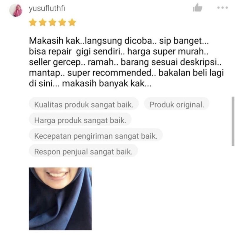 TERMURAH !! 1000 BUTIR TEMPTOOTH GIGI PALSU SEMENTARA PENAMBAL GIGI PATAH RENGGANG / TEMTOOTH / BAHAN TAMBAL GIGI BOLONG BERLUBANG / TEMPORARY TOOTH INSTAN PRAKTIS / TEMPTOOTH GINGSUL PATAH LEM TIRUAN MURAH ORIGINAL ISI 200 / 500 / 400 / 150 / 100 BUTIR