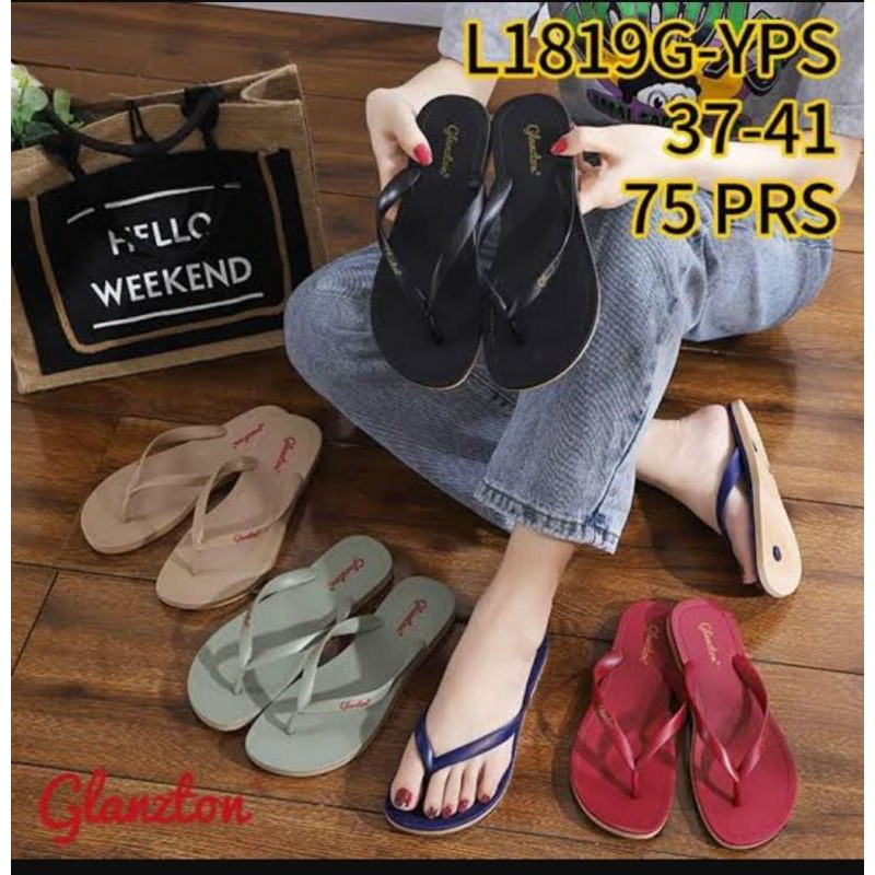 Sun-RIANA Sandal Jepit Jelly GLZ L1819-YPS