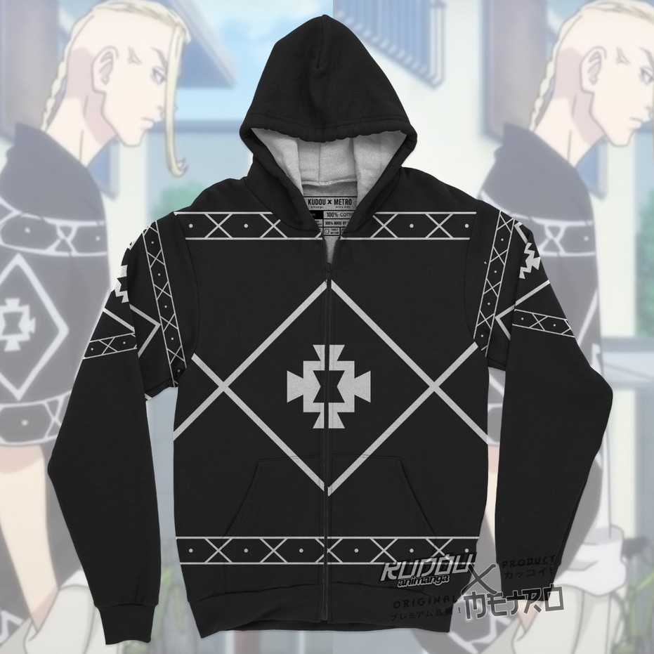 Jaket Draken V3 Fullprint Anime Manga Tokyo Revengers Unisex