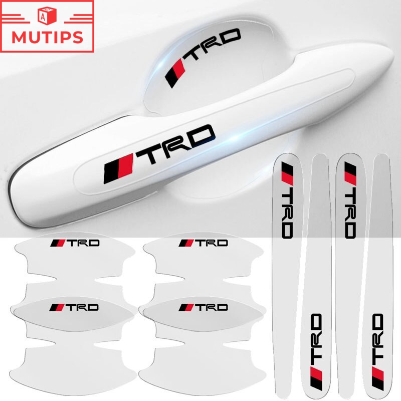 8pcs Stiker Pelindung Gagang Pintu Mobil Transparan Anti Gores Untuk Toyota Avanza Rush Kijiang Innova Calya Razie Yaris Wish Corolla Cross