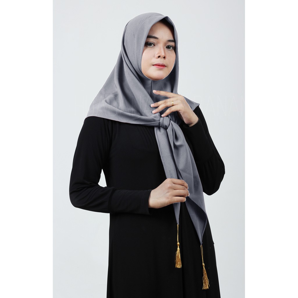 Segitiga Instan Azara Tassel Jilbab Instan Hijab Pastan Square Segiempat instan