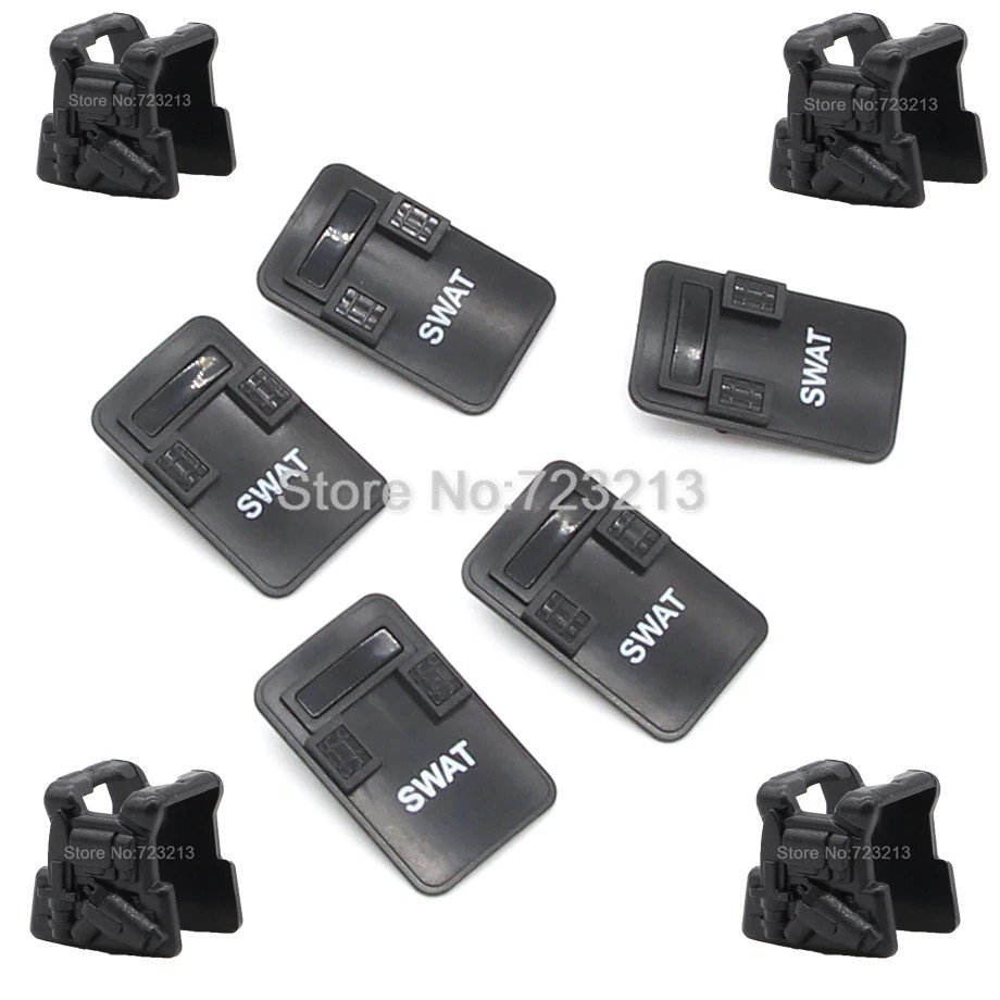 Mainan Lego 5Pcs/set MOC Military Shield for SWAT Army Police Figure Set Parts Accessories Model