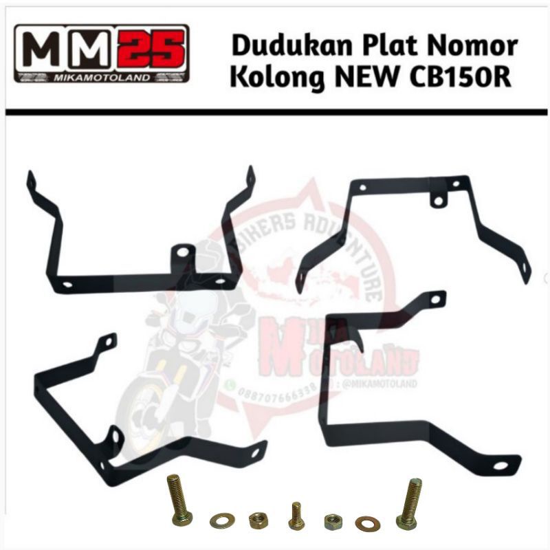 Dudukan Plat Nomor Kolong New cb150r / Dudukan Plat Nomor Kolong Old Cb150r /  Dudukan Plat Nomor Ko