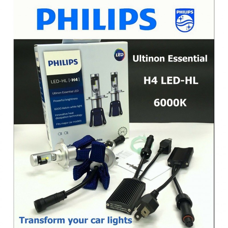 Philips Ultinon Led Essentials Original H4 Lampu Depan Mobil H4  White Superbright