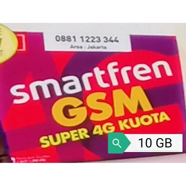 Kartu Perdana Kuota Smartfren 4G Kuota 10Gb bisa di modem dan hp