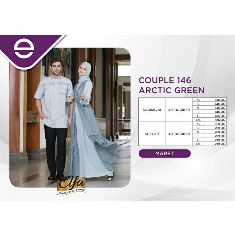 ETHICA COUPLE 146 ARTHIC GREEN / KAGUMI 238 ARTHIC GREEN / KAHFI 202 ARTHIC GREEN / BISA COD
