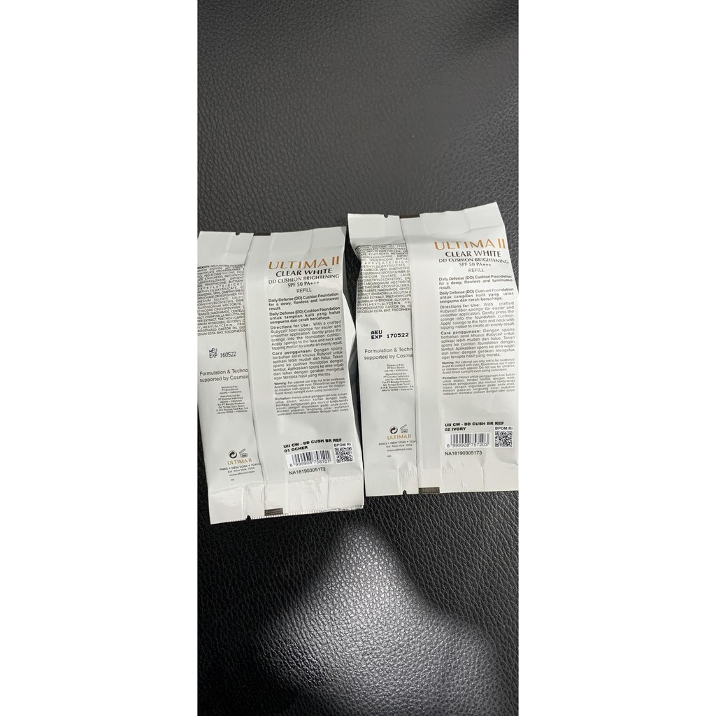 4b5k ultima ii refil clear white dd cushion brightening spf 50 k0p4