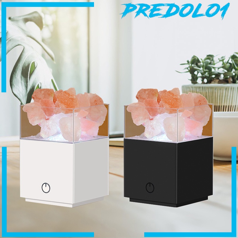 [PREDOLO1] Art Himalayan Salt Lamp Natural Pink Rock Salt Projection USB Colour Changing Nightlight Decoration